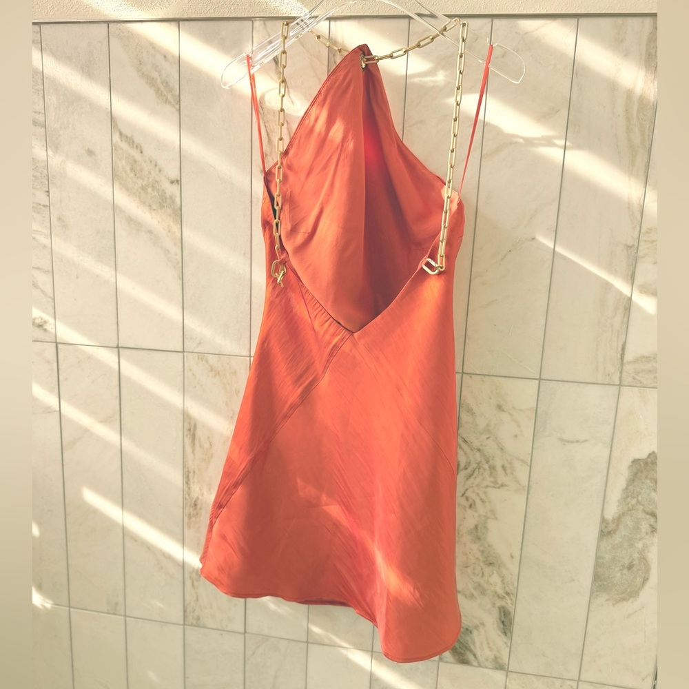 Cult Gaia Minna Orange Halter Dress - Picture 5 of 5